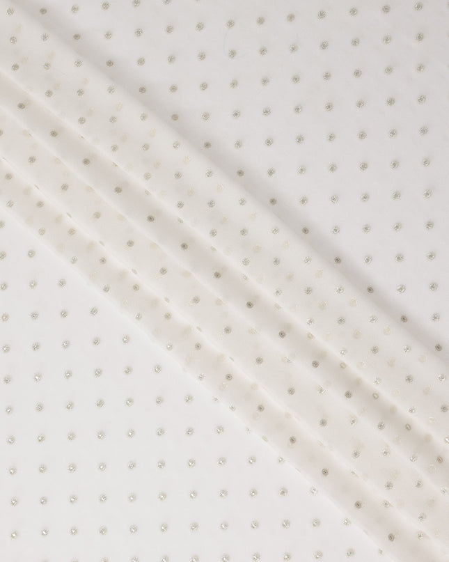 Pearl White Silk Chiffon Fabric 110cm | Regal Fabrics