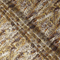 Sage Taupe Animal Print Silk Satin Fabric 140cm