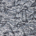 Silver Grey Animal Print Silk Satin Fabric 140cm