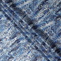 Cobalt Blue Animal Print Silk Satin Fabric 140cm