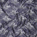 Lavender Periwinkle Animal Print Silk Satin Fabric 140cm