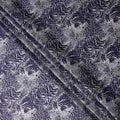 Lavender Periwinkle Animal Print Silk Satin Fabric 140cm