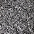 Monochrome Black Animal Print Silk Satin Fabric 140cm