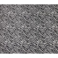 Monochrome Black Animal Print Silk Satin Fabric 140cm