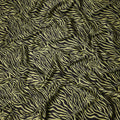 Olive Chartreuse Animal Print Silk Satin Fabric 140cm