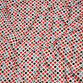 Ivory Multicolor Polka Dot Silk Crepe Fabric 140cm