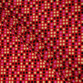 Ruby Red Polka Dot Silk Crepe Fabric 140cm