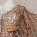 Copper Bronze Chantilly Lace Saree - D31643