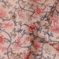 Peach Blush Floral Satin Fabric | Regal Fabrics