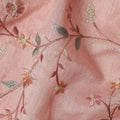 Dusty Rose Floral Satin Fabric | Regal Fabrics