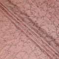 Dusty Rose Floral Satin Fabric | Regal Fabrics