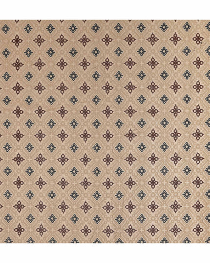 Rose Beige Geometric Chiffon