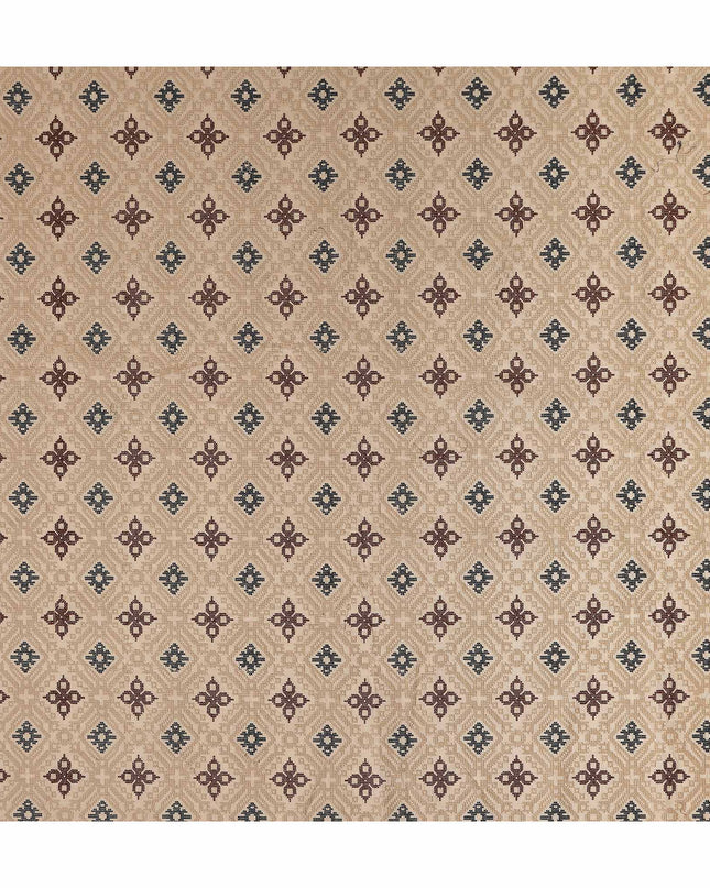 Rose Beige Geometric Chiffon