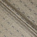 Taupe Beige Floral Satin Fabric | Regal Fabrics