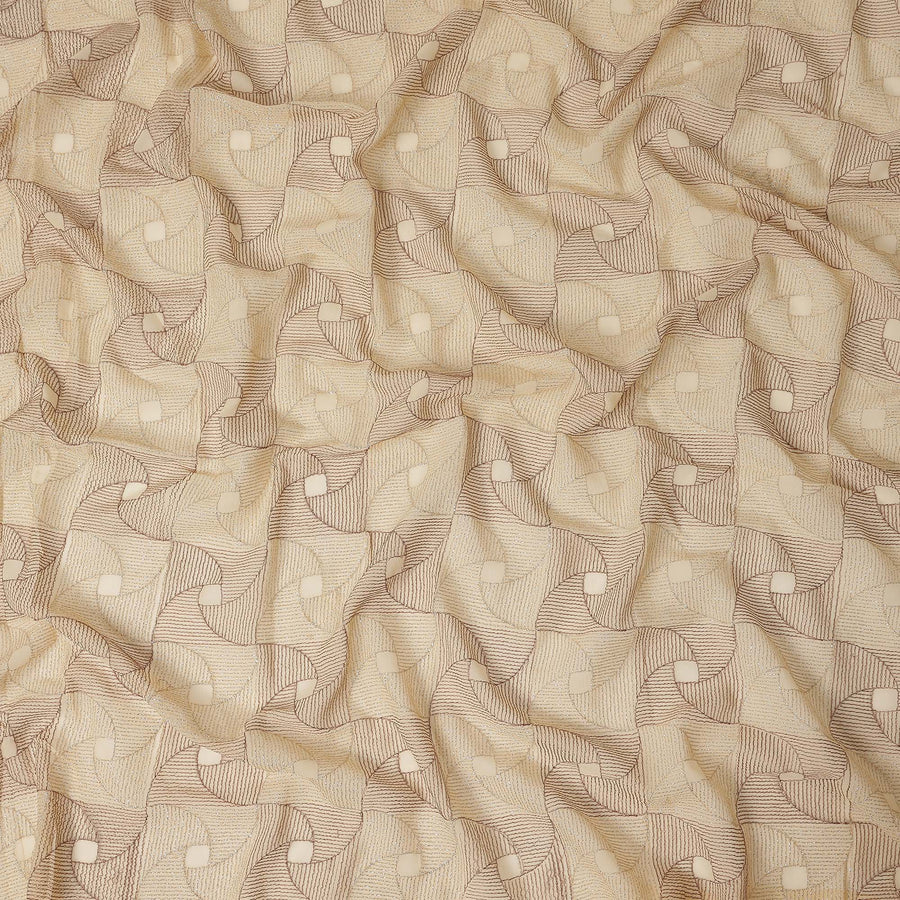 Champagne Beige Chiffon Fabric