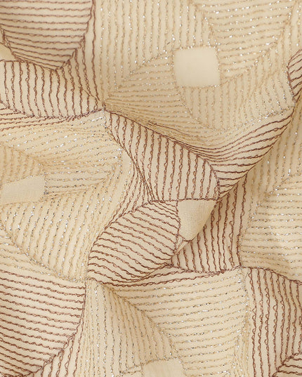 Champagne Beige Chiffon Fabric