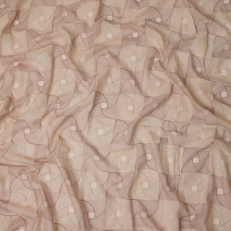 Blush Pink Chiffon Fabric UAE