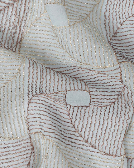 Ivory White Chiffon Fabric Online