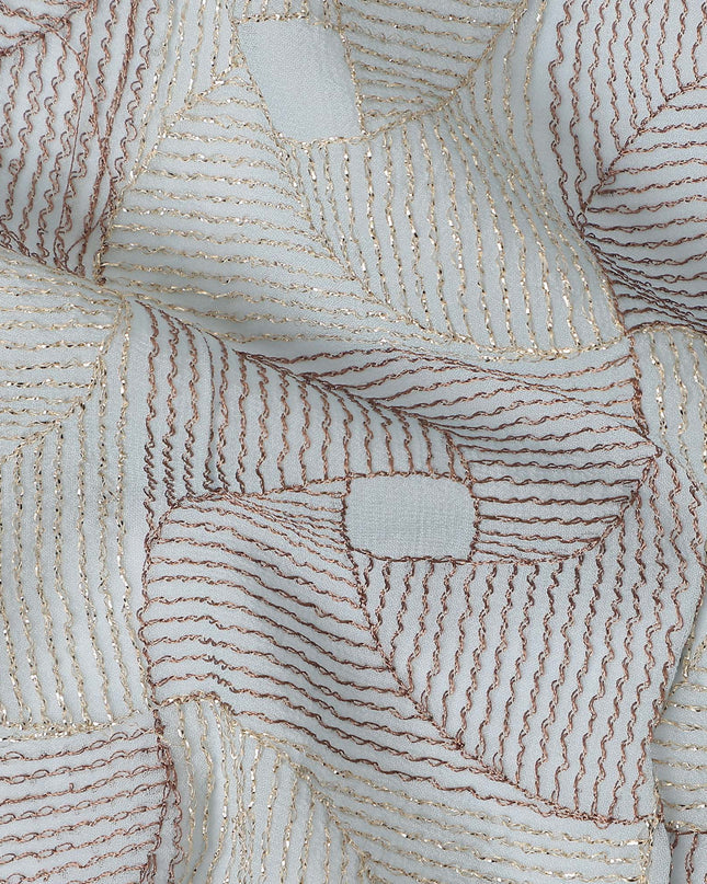 Ivory White Chiffon Fabric Online
