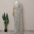 Celadon Green Chantilly Lace Saree - D31686
