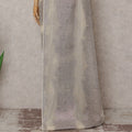 Ivory Cream French Silk Chiffon Saree 5.5m