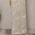 Vanilla Cream French Silk Chiffon Saree 5.5m