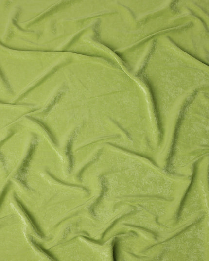 Apple Green Cupro Fabric | Sustainable Silky Dress Material