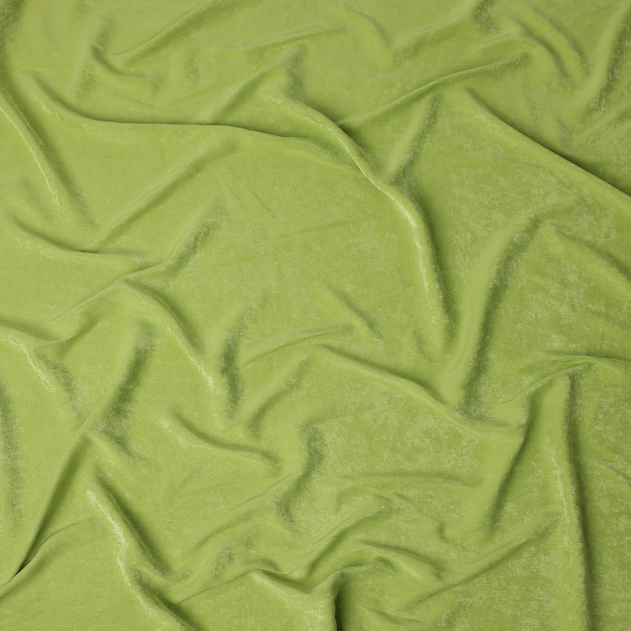 Apple Green Cupro Fabric | Sustainable Silky Dress Material