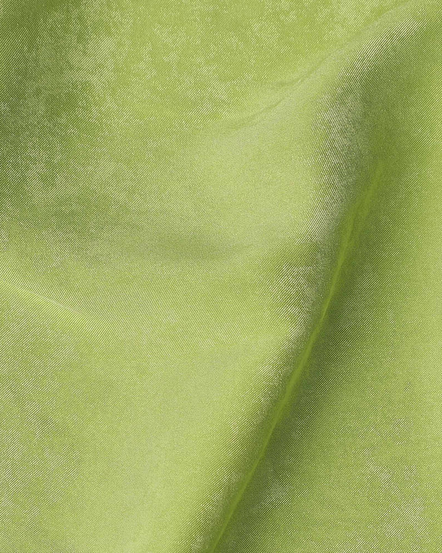 Apple Green Cupro Fabric | Sustainable Silky Dress Material