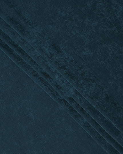 Teal Blue Cupro Fabric | Sustainable Silky Dress Material