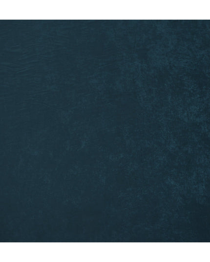 Teal Blue Cupro Fabric | Sustainable Silky Dress Material