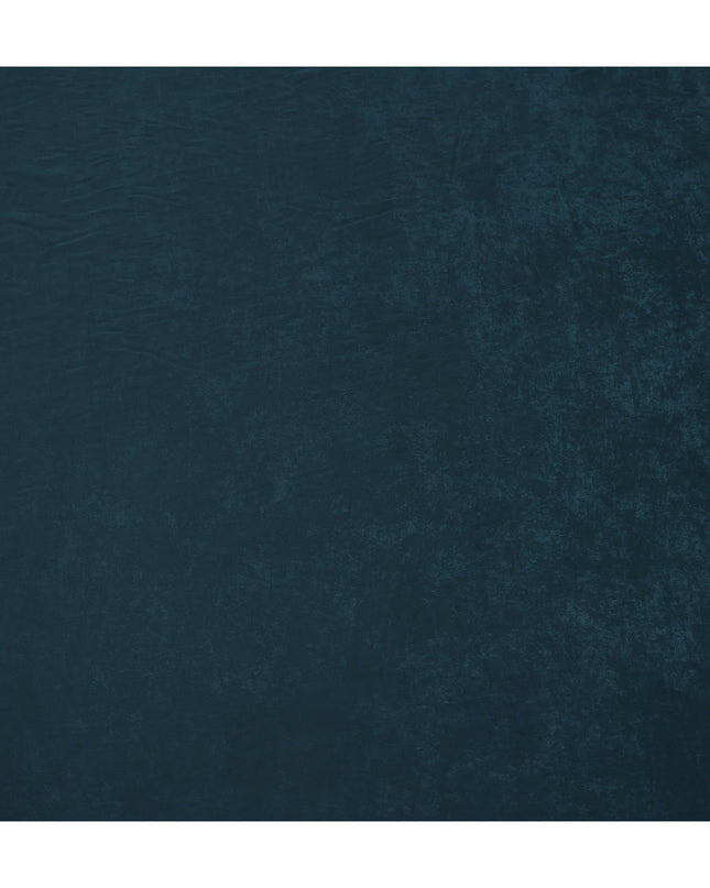 Teal Blue Cupro Fabric | Sustainable Silky Dress Material