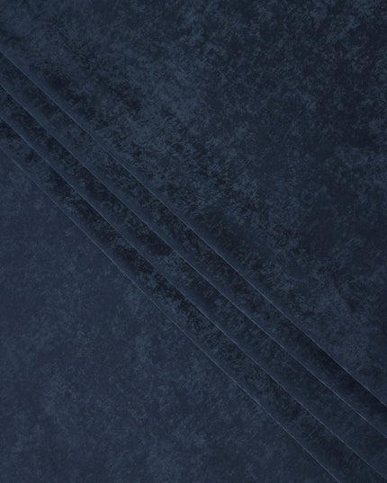 Navy Blue Cupro Fabric | Sustainable Silky Dress Material
