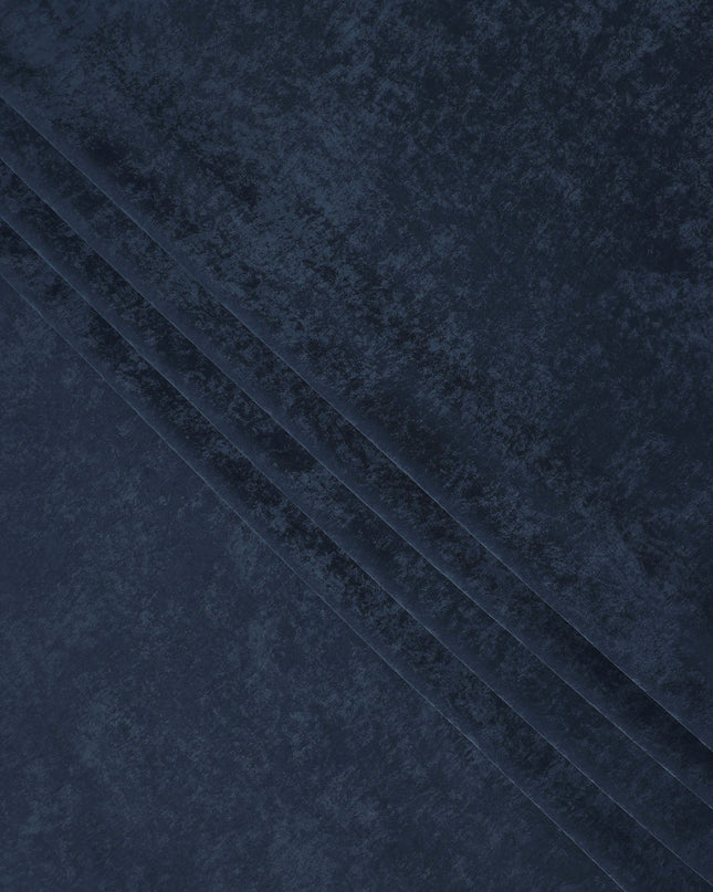 Navy Blue Cupro Fabric | Sustainable Silky Dress Material