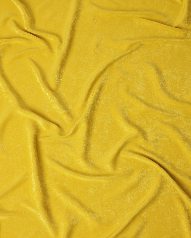 Mustard Yellow Cupro Fabric - Sustainable Dress Material