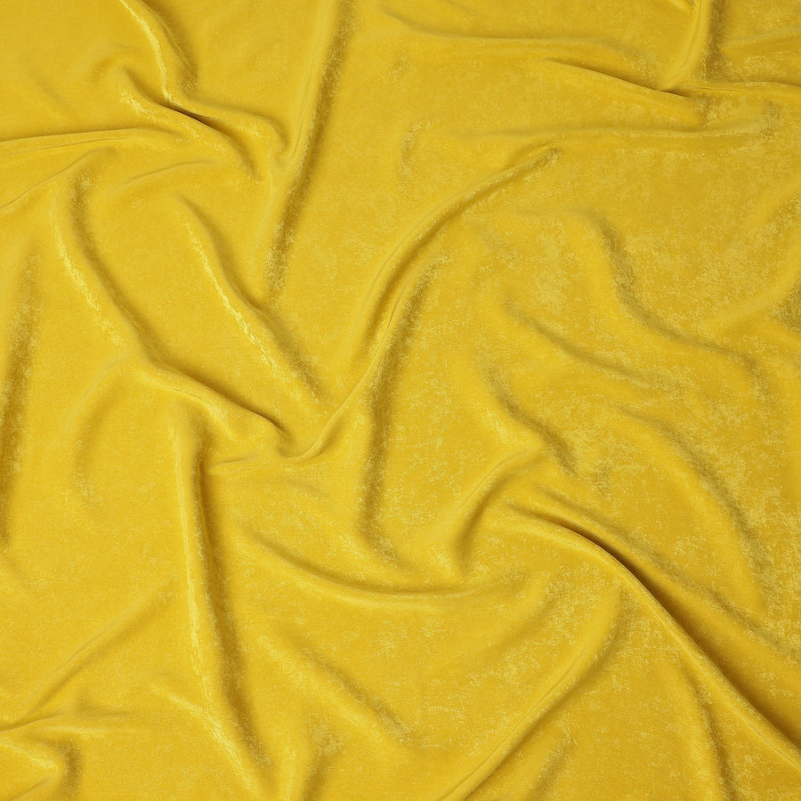 Mustard Yellow Cupro Fabric - Sustainable Dress Material
