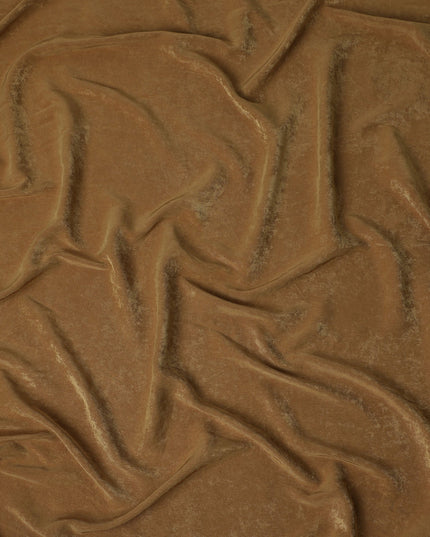 Caramel Brown Cupro Fabric - Sustainable Dress Material