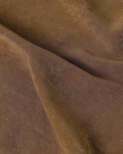 Caramel Brown Cupro Fabric - Sustainable Dress Material