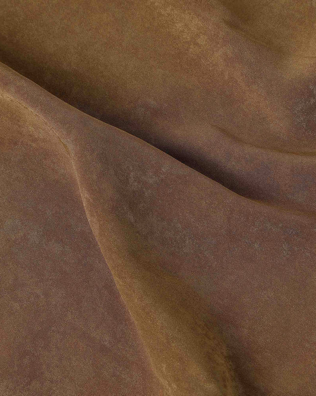 Caramel Brown Cupro Fabric - Sustainable Dress Material