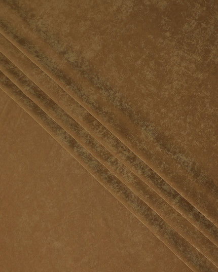 Caramel Brown Cupro Fabric - Sustainable Dress Material
