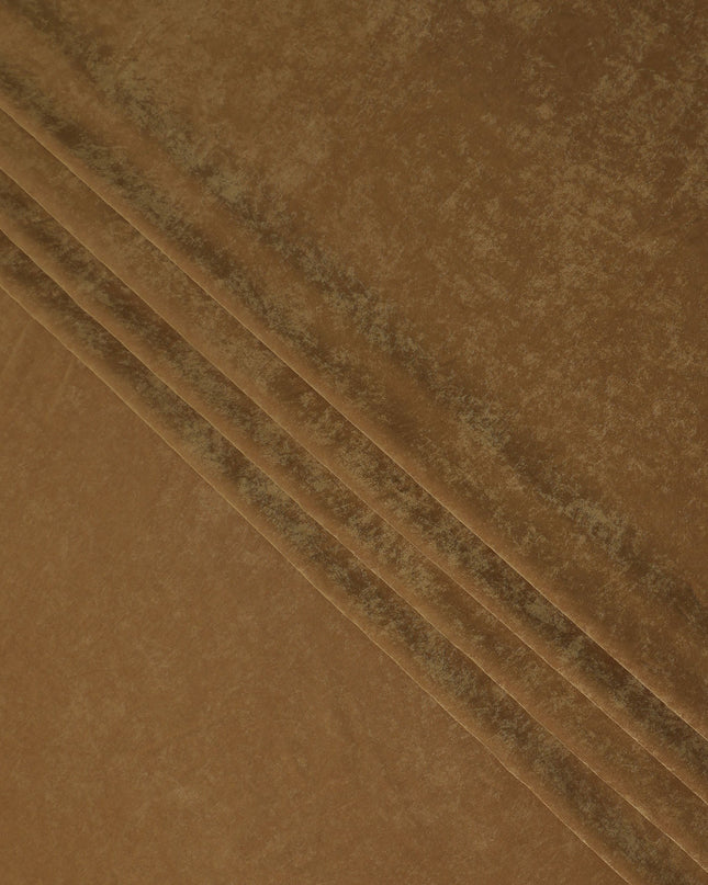 Caramel Brown Cupro Fabric - Sustainable Dress Material