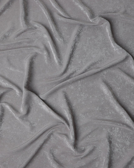 Steel Grey Cupro Fabric | Sustainable Silky Dress Material