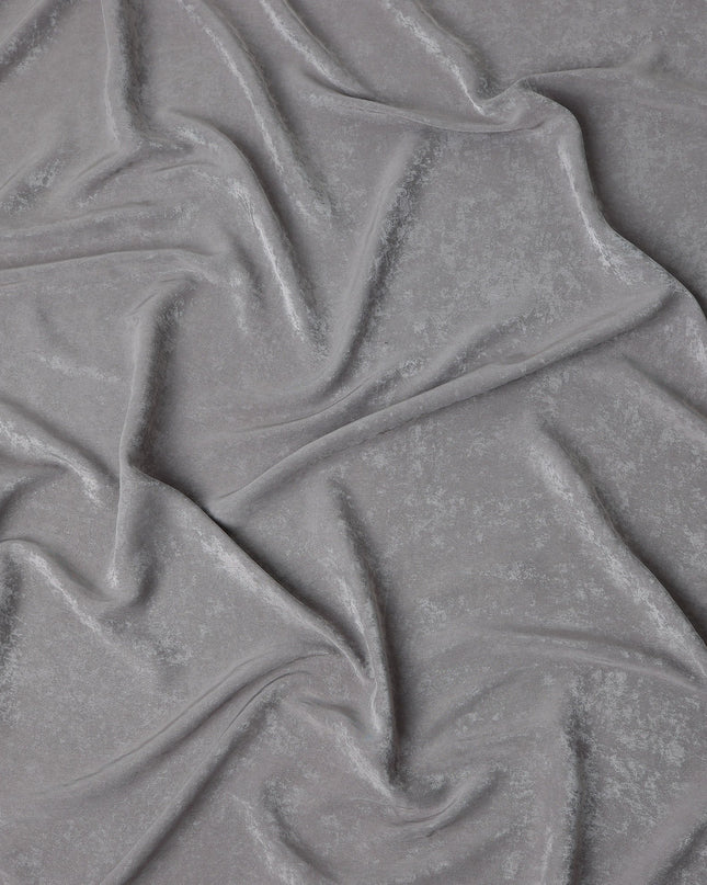 Steel Grey Cupro Fabric | Sustainable Silky Dress Material