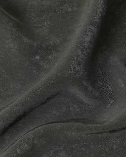 Onyx Black Cupro Fabric | Sustainable Silky Dress Material