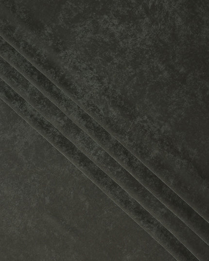 Onyx Black Cupro Fabric | Sustainable Silky Dress Material