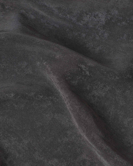 Graphite Grey Cupro Fabric - Sustainable Dress Material