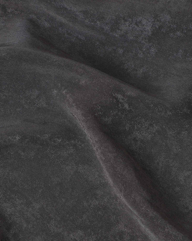 Graphite Grey Cupro Fabric - Sustainable Dress Material