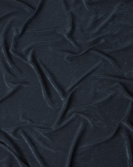 Slate Blue Cupro Fabric | Sustainable Silky Dress Material