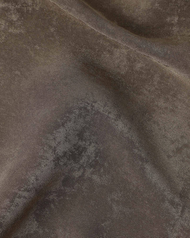 Espresso Brown Cupro Fabric - Sustainable Dress Material