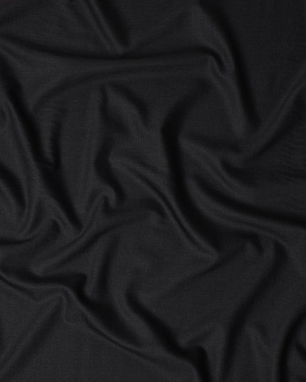 Ebony Black Super 150'S English Wool Suiting
